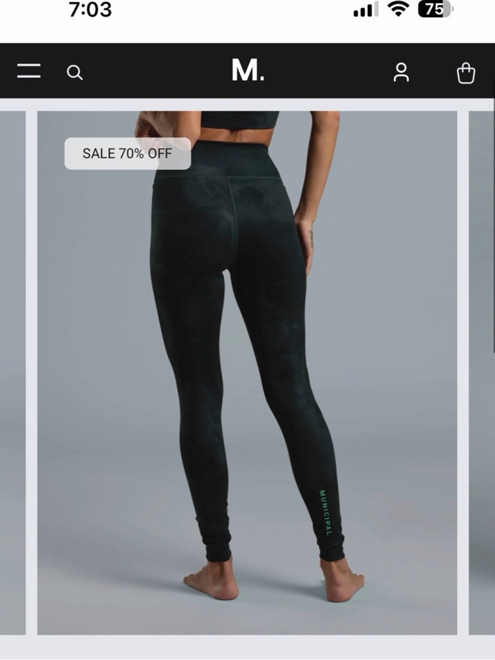 Municipal Women’s Black High-Waist Leggings